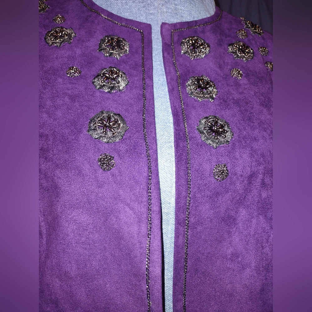 Dress Barn - Royal Purple Open Jacket